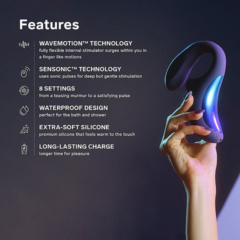 Enigma Wave Dual Stimulating Suction Vibrator By Lelo - Personal Massagers