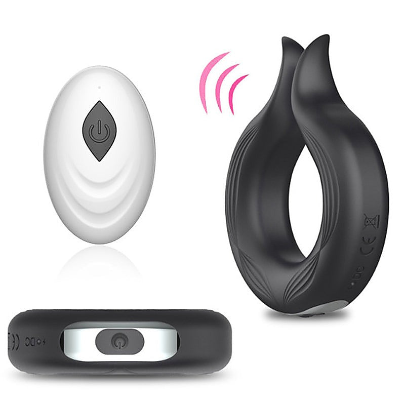 Pointed Tip 10 Functions Wireless Mens Cock Ring By Bdstyle - Vibrating Cock Rings