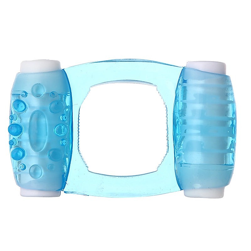 Double Moto Adjustable Vibrating Cock Ring by BDStyle - Vibrating Cock Rings
