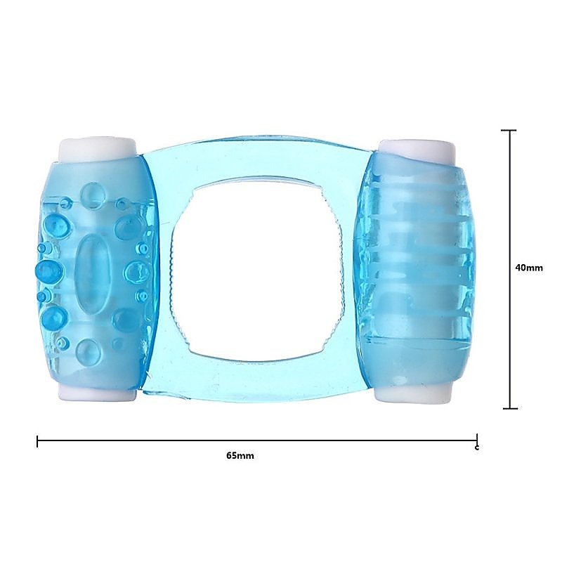 Double Moto Adjustable Vibrating Cock Ring by BDStyle - Vibrating Cock Rings