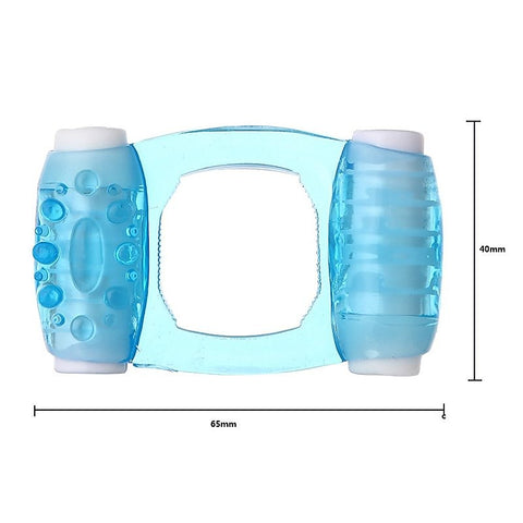 Double Moto Adjustable Vibrating Cock Ring by BDStyle - Vibrating Cock Rings