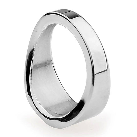 Stainless Steel Chrome Rooster Penis Ring By Bdstyle - Steel Cock Rings