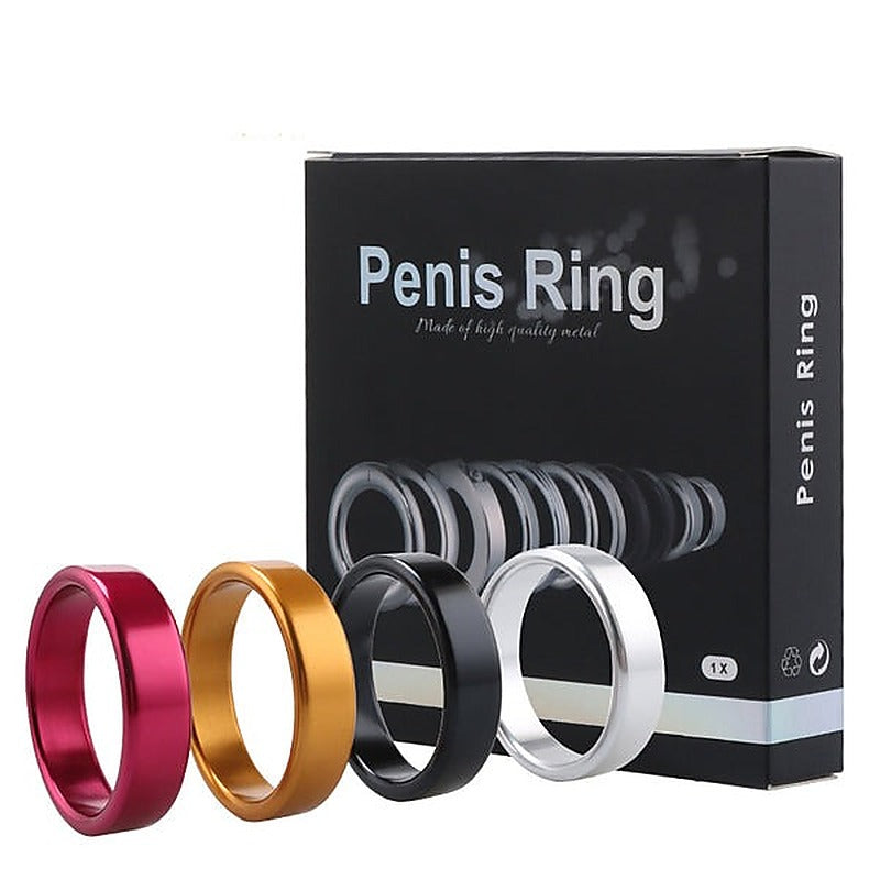 Colorful Aluminum Erection Enhancer Cock Ring By Bdstyle - Steel Cock Rings