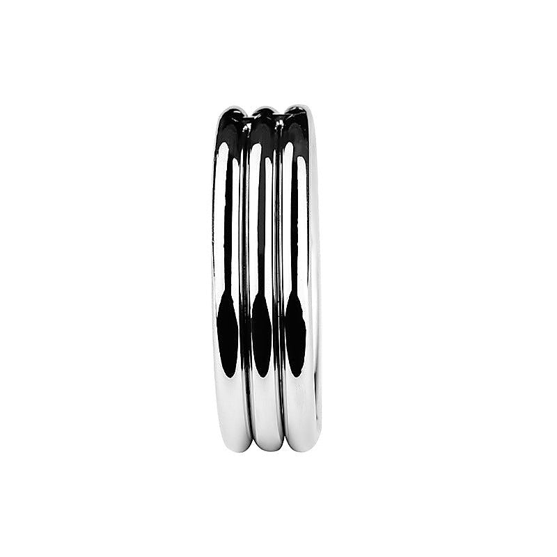 Echo Stainless Steel Cock Ring By Bdstyle - Steel Cock Rings