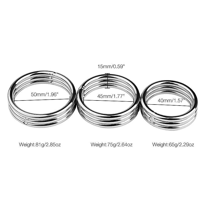 Echo Stainless Steel Cock Ring By Bdstyle - Steel Cock Rings