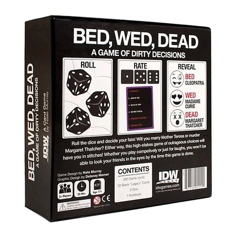 Bed, Wed, Dead by IDW Games - Sex Games, Coupons and Tricks