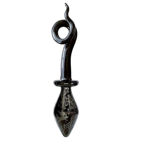 Fashionistas Glass Pig Tail Butt Plug By Icon Brands - Butt Plugs