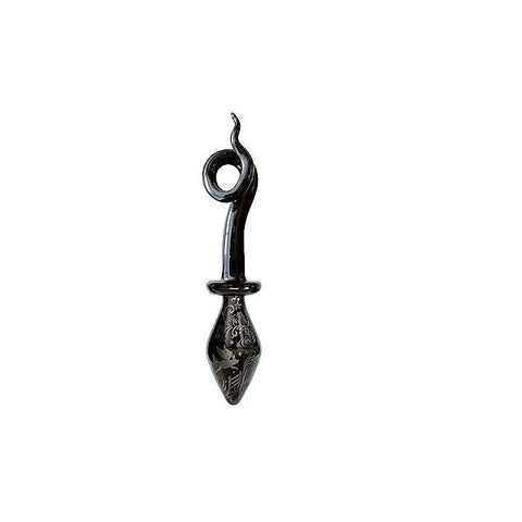 Fashionistas Glass Pig Tail Butt Plug By Icon Brands - Butt Plugs