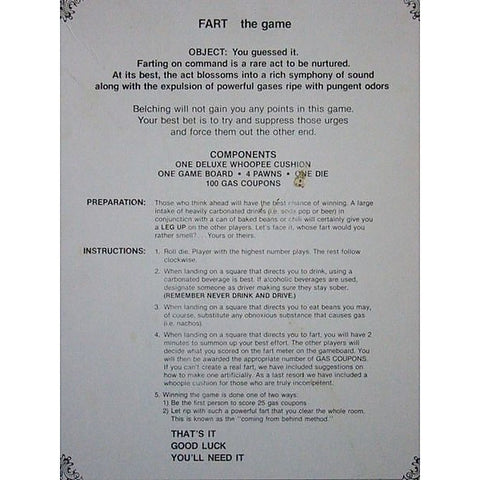 Fart The Game by Kheper Games - Sex Games, Coupons and Tricks
