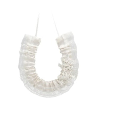 Horse Shoe Satin With Lace Flower By Me Collections - Party Gifts and Novelties
