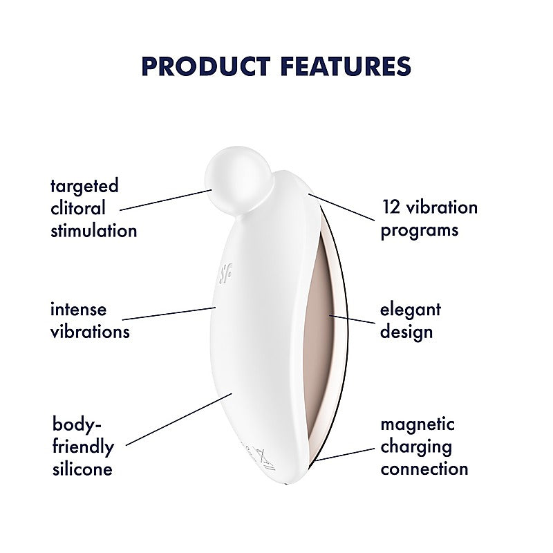 Spot On 2 Rechargeable Clitoral Stimulator By Satisfyer - Clit Ticklers and Pulsators