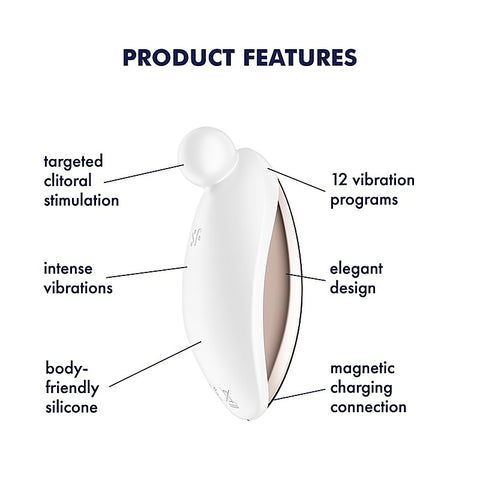 Spot On 2 Rechargeable Clitoral Stimulator By Satisfyer - Clit Ticklers and Pulsators