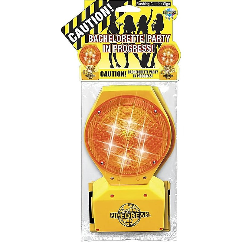 Flashing Caution Zone Sign By Pipedream Products - Party Gifts and Novelties