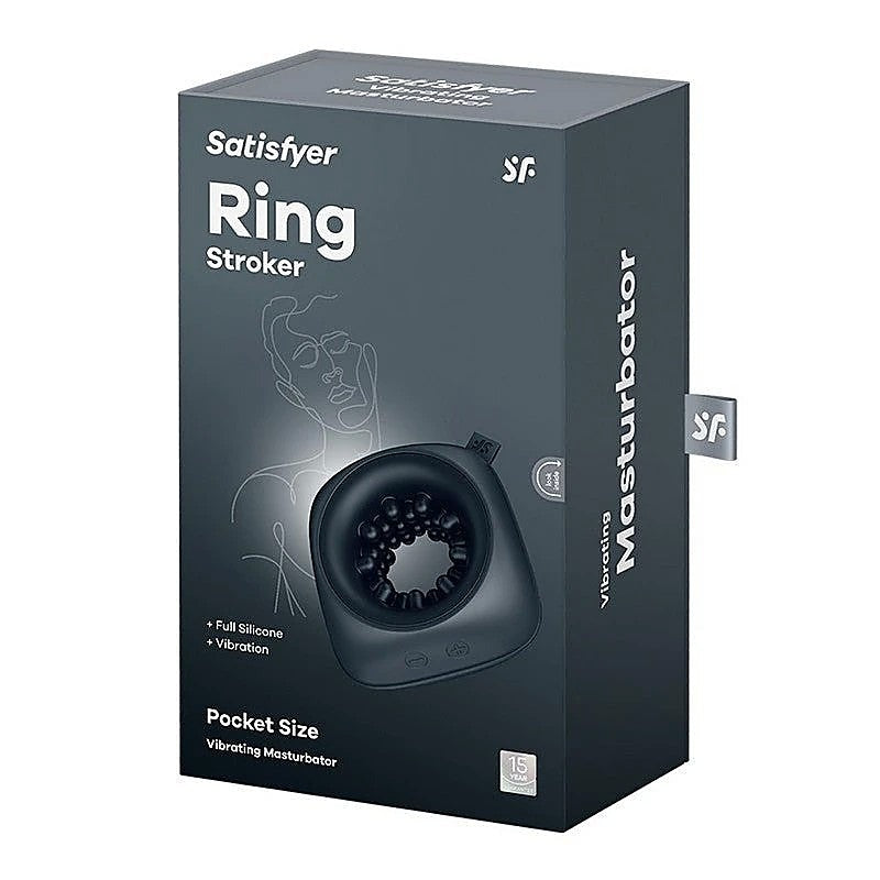 Ring Pocket Size Vibrating Male Stroker By Satisfyer - Masturbators and Strokers