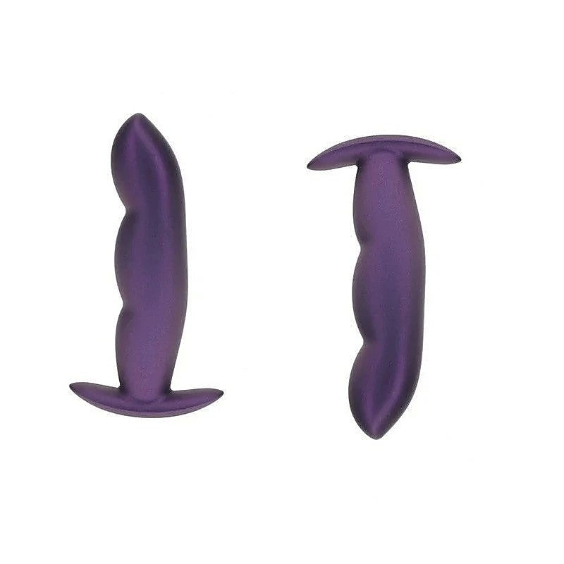 Finger Shaped Metallic Silicone Butt Plug By Shots Toys - Butt Plugs