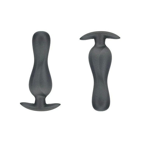 Shots Ouch! Curvy Metallic Silicone Anal Plug By Shots Toys - Butt Plugs
