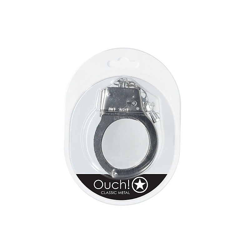Shots Ouch! Classic Playful Fetish Play Metal Handcuffs - Cuffs And Restraints