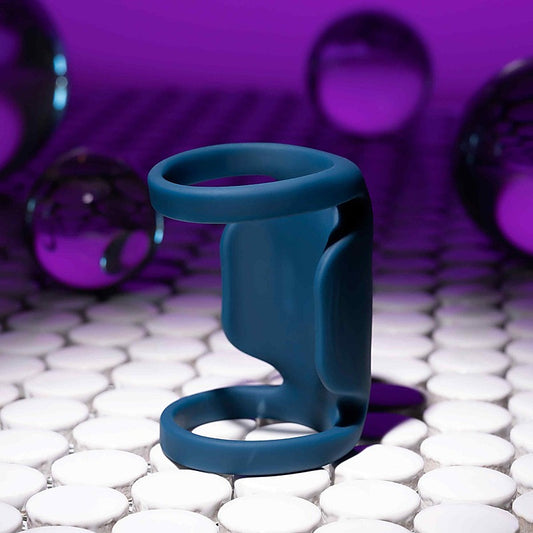 Playboy Pleasure JET PACK Vibrating Cock Ring Dark Blue - Vibrating Cock Rings