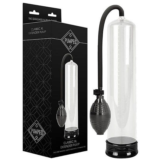 Shots Pumped Classic XL Extender Penis Pump Clear