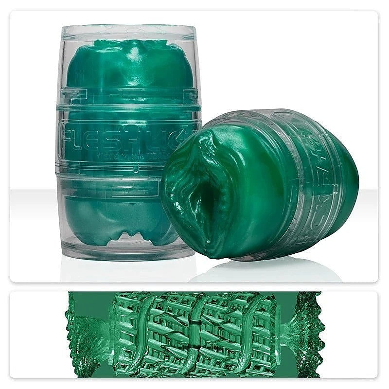 Quickshot Alien Green Metallic By Fleshlight - Fleshlight Male Masturbators