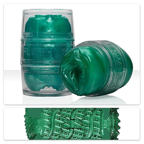 Quickshot Alien Green Metallic By Fleshlight - Fleshlight Male Masturbators