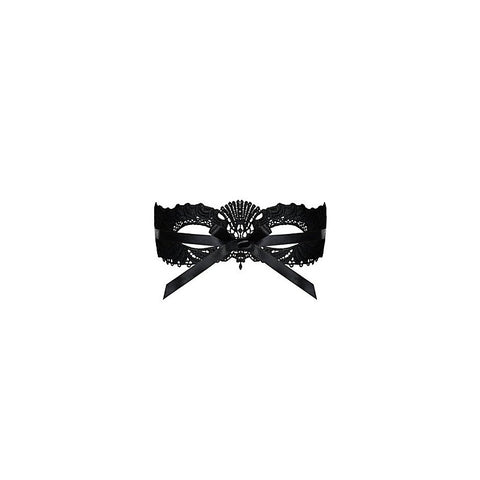 Obsessive A700 Black Sexy Eye Mask with Ribbon Tie