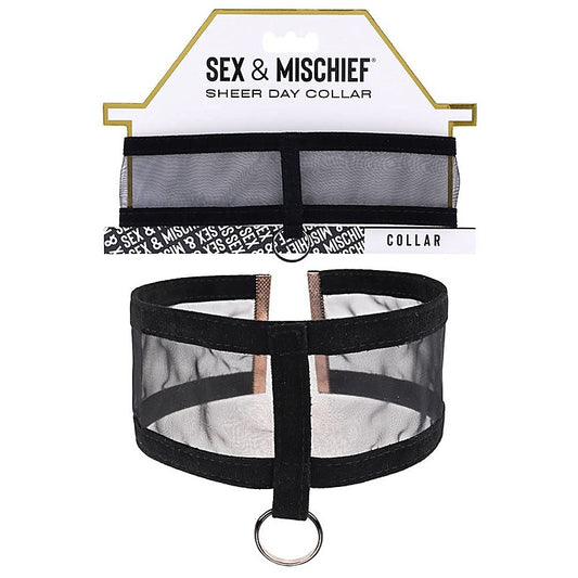 Luxurious S&M Sheer Day Collar - Discreet Sensual Wear - Her Fetish