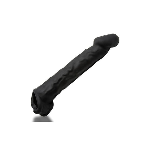 Muscle Ripped Inner Ribbed Velvet Smooth Cock Sheath - Penis Sleeves and Extenders