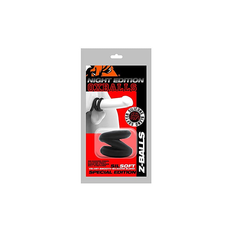 Z Balls Zig Zag Cock Ring And Ball Stretcher By Oxballs - Ball and Cock Toys