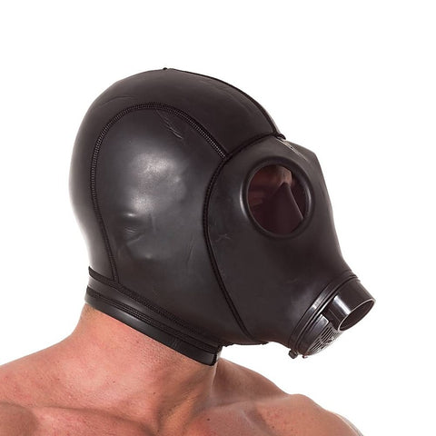 Neoprene Gas Mask Hood by XR Brands - Bondage Hoods