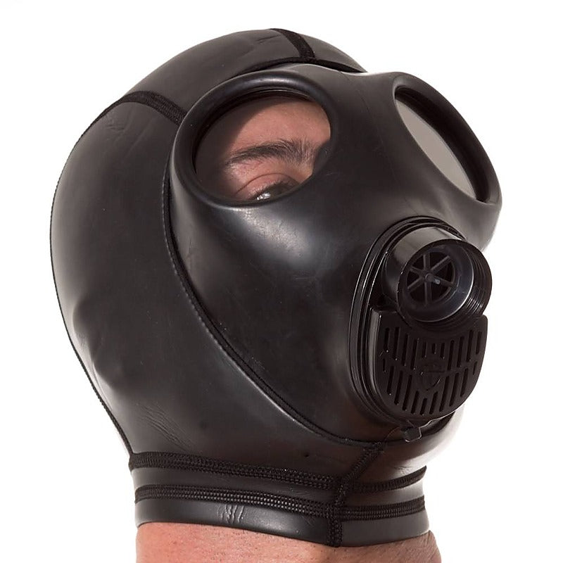 Neoprene Gas Mask Hood by XR Brands - Bondage Hoods