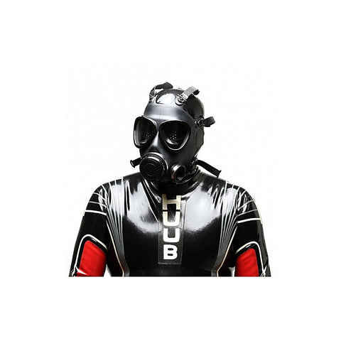 XTRM Military Adjustable Strap Rubber Gas BDSM Mask - Bondage Hoods