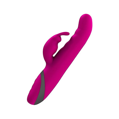 BMS Factory Commotion Cha Cha Thrusting Rabbit Vibrator Raspberry - Rabbit Vibrators