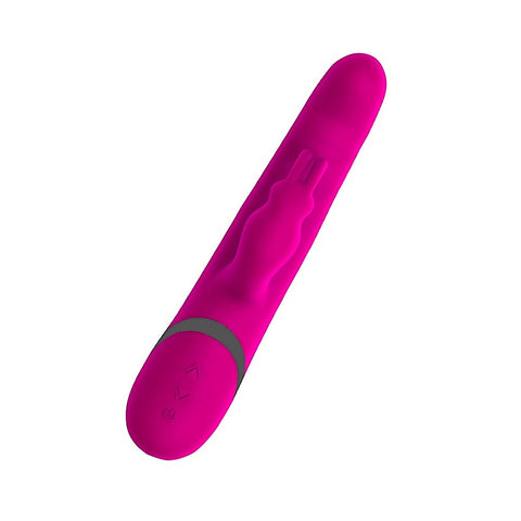 BMS Factory Commotion Cha Cha Thrusting Rabbit Vibrator Raspberry - Rabbit Vibrators