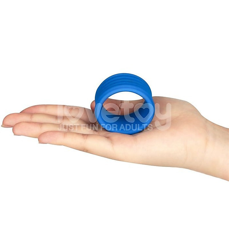 Pinnacle Pro Deep Rib Grip Stretchy Cock Ring By Lovetoy - Stretchy Cock Rings