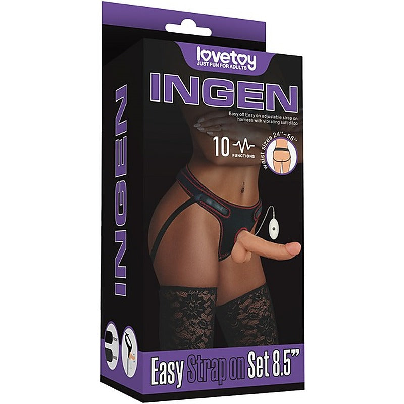 Ingen Multi Functions Vibrating Easy Strap-On Set By Lovetoy - Strap On Sextoys