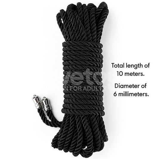 Lovetoy Rebellion Reign Silky Bondage Play Rope 10 Metre - Cuffs And Restraints