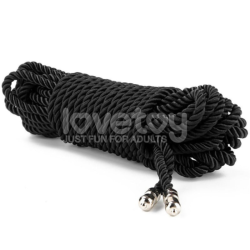 Lovetoy Rebellion Reign Silky Bondage Play Rope 10 Metre - Cuffs And Restraints