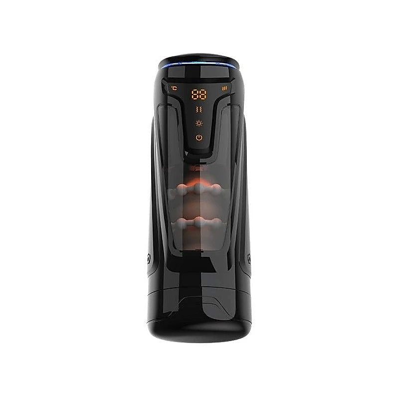 Amovibe Warrior Rechargeable Thrusting Male Masturbator Black - Masturbators and Strokers