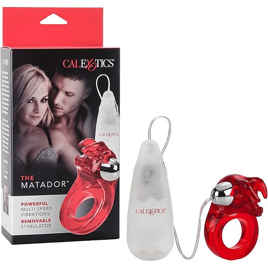California Exotics The Matador Vibrating Cock Ring Red - Vibrating Cock Rings