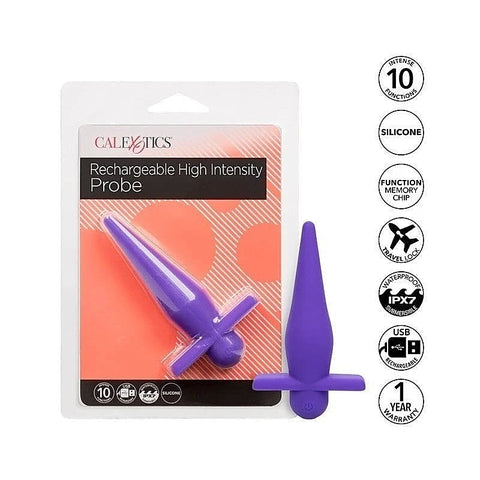 California Exotics Rechargeable High Intensity Anal Probe Purple - Anal Vibrators