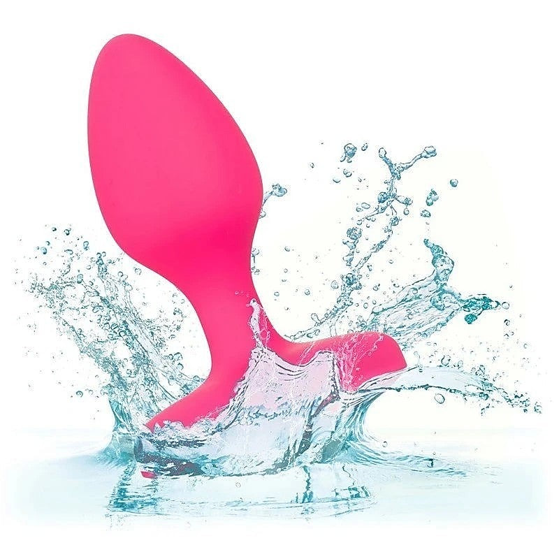 California Exotics Cheeky Gems Rechargeable Vibrating Butt Plug Pink - Butt Plugs
