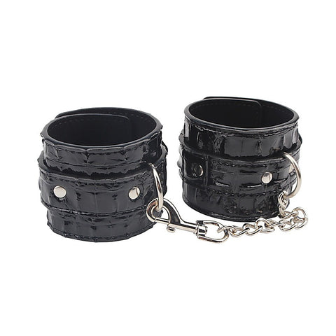 Behave Surrender Adjustable Wrist Restraints Black - Cuffs And Restraints
