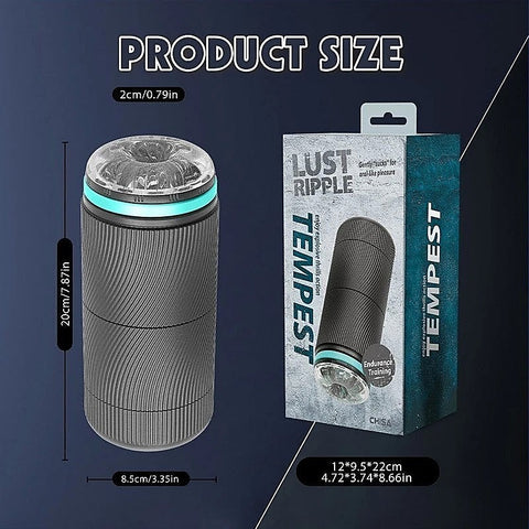 Lust Ripple Temptest Male Masturbator Black