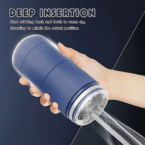 Lust Ripple Phantom Mens Masturbator Blue