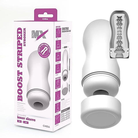 MX Boost Striped Super Soft Mens Stroker