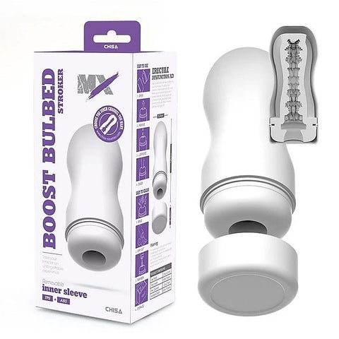 MX Boost Bulbed Latex Free Male Stroker