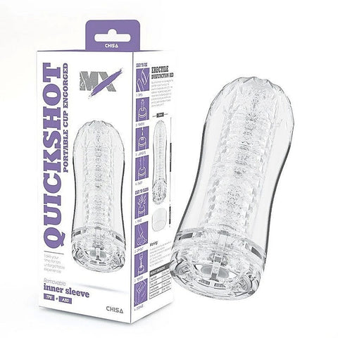 MX Quickshot Portable Cup Engorged Mens Pleasure Masturbator