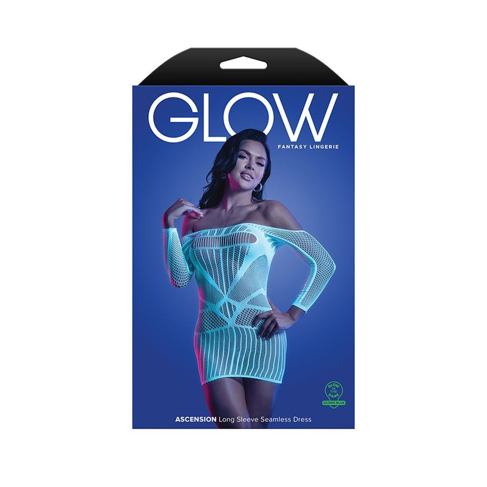 Glow Ascension Long Sleeve Seamless Women Dress - - Babydolls and Chemises
