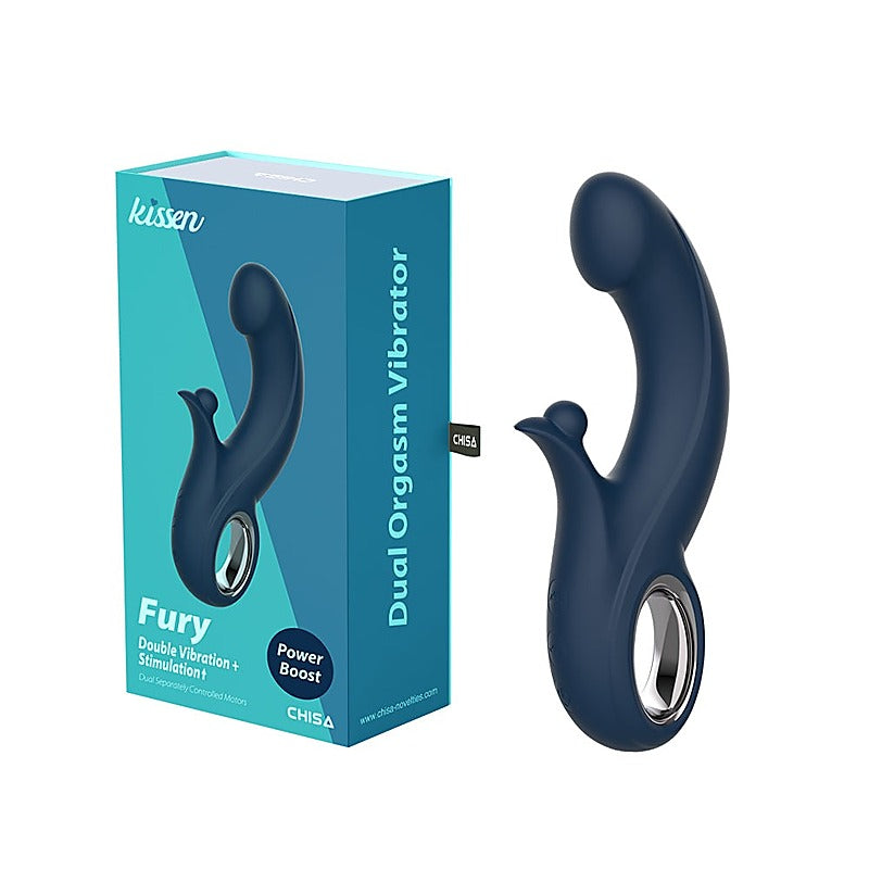 Kissen Fury Rabbit Style G Spot Vibrator Navy Blue - Rabbit Vibrators